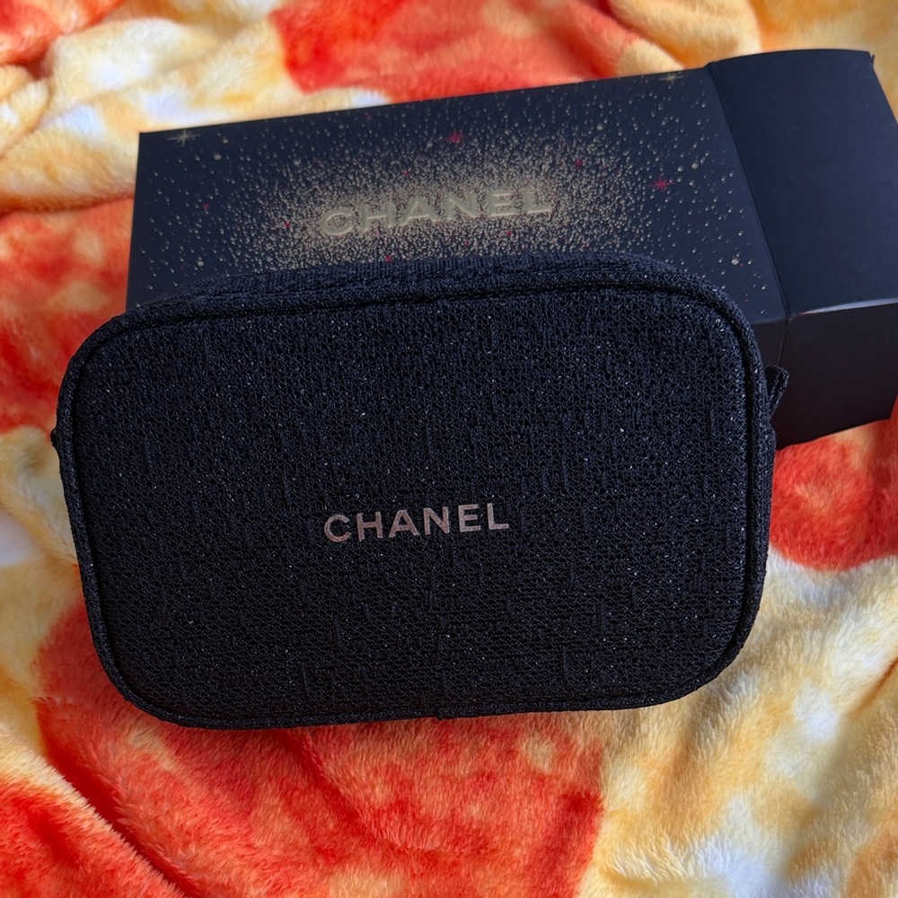 CHANEL Black Cosmetic Case